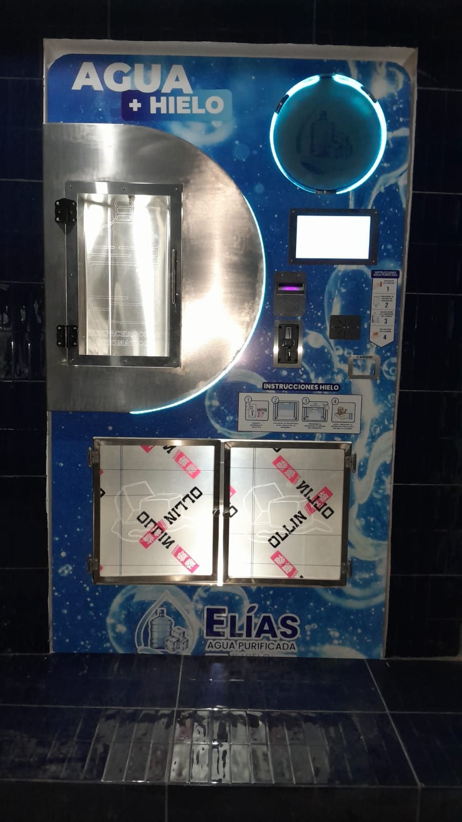 Despachador combinado de agua y hielo